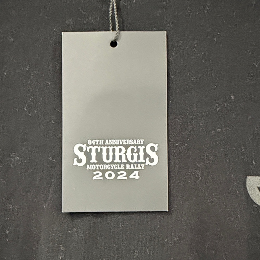 Black Sturgis Motorcycle Rally Long Sleeve Men's Tee - Picture 3 of 6